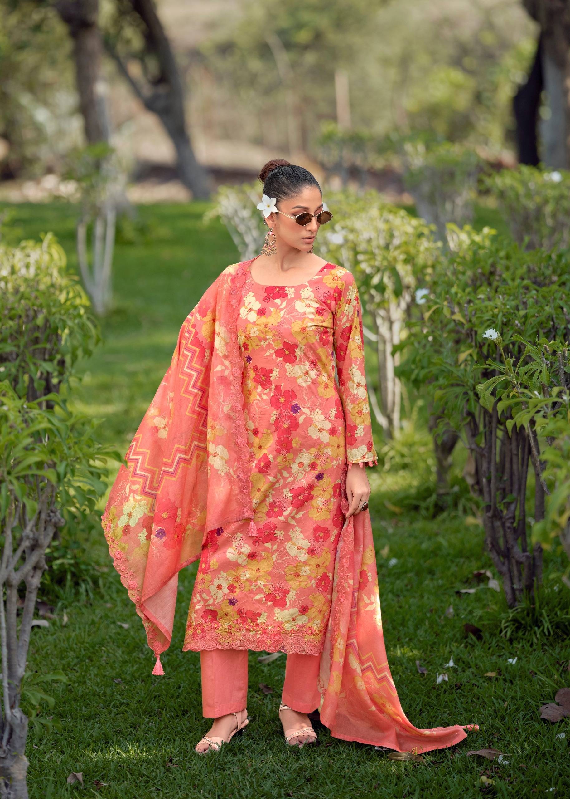 IZNIK VOL 2 By THE HERMITAGE SHOP 101 To 104 Series Premium COTTON LAWN dresses at Wholesale Price